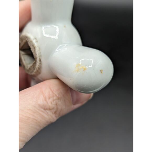 Vintage Porcelain Cold Water Faucet Tap Knob 2” sides 3" diagonal No Hardware - Picture 3 of 9